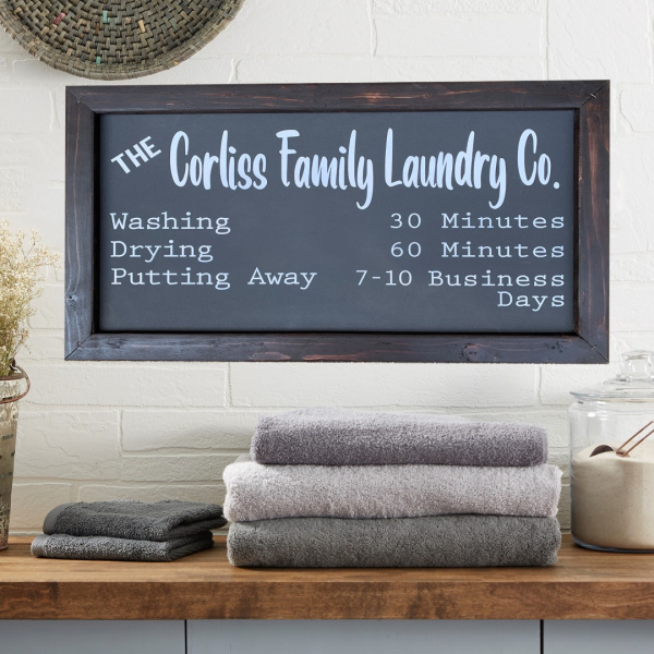 Custom Laundry Room Sign